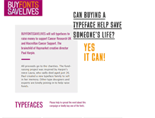 Tablet Screenshot of buyfontssavelives.com